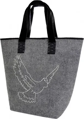 Produktbild von Filztasche Shopper mit Stickerei - Taube - 26163
