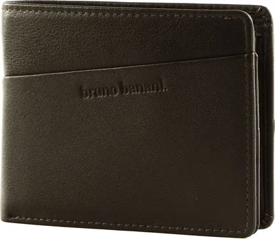 Produktbild von bruno banani Leder Geldbörse Wallet Brown dunkelbraun