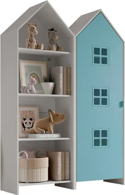 Produktbild von VIPACK - CASAMI BRUGES Set 2-tlg. best. aus: Regalschrank, Schrank 1-trg. mit Front in Blau