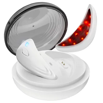 Produktbild von EMS Augenmassagegerät, LED Rotlicht Augenpflege Gerät mit Wärme und Vibration, kabellose Augenmassage für Entspannung, Beauty Pflege und Reisen