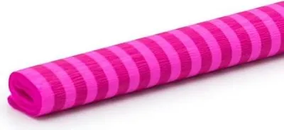 Zdjęcie produktu dla Bibuła Marszczona 50x200cm Różowa w paski