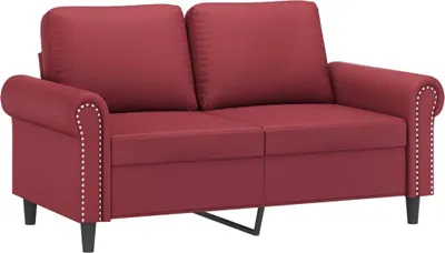 Produktbild von vidaXL 2-Sitzer-Sofa Weinrot 120 cm Kunstleder