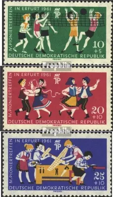 Produktbild von Briefmarken DDR 1961 Mi 827-829 (kompl.Ausgabe) gestempelt Pioniertreffen