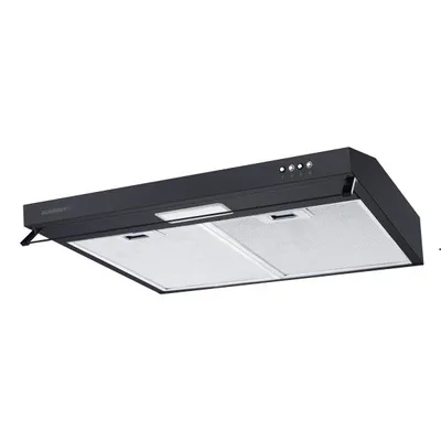 Image de Hotte visière 60cm 348m3/h noir - Rosieres - RHC638/1PN -