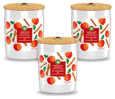 Produktbild von 3 x Air Wick Duftkerze Kaneel & Obstgarten Apfel 185g - Vorteilspackung - 3 Stücke