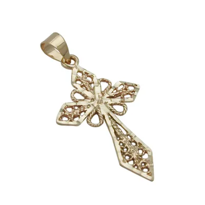 Immagine prodotto di Ciondolo 27x16mm croce in filigrana lucida ORO 9ct oro 27x16mm