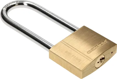 Produktbild von KOTARBAU® Messing-Vorhangschloss 50 mm Universalschloss mit verlängertem Bügel Vorhängeschloss Bügelschloss Einbruchsicherung Gehärtetes Massivschloss