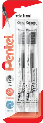Imagen del producto de Pentel, recambios para bolígrafo de punta fina EnerGel, 0,5 mm, color , pack de 2 unidades
