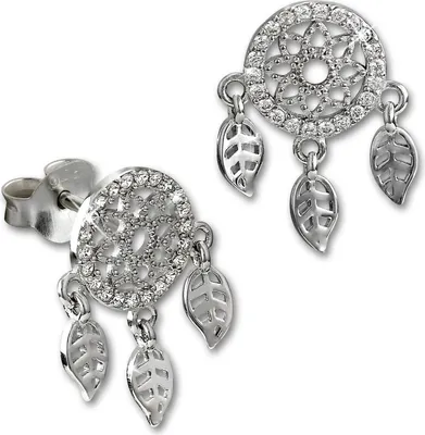 Produktbild von SilberDream Ohrringe Traumfänger Zirkonia Damen 925 Silber Ohrstecker GSO503W