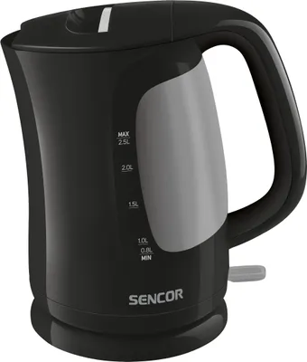 Obrázek produktu pro SENCOR SWK 2511BK Rychlovarná konvice, objem 2,5 l, oboustranný vodoznak, dvojnásobné bezpečnostní jištění, středový 360° konektor, příkon: 1850 – 2200 W