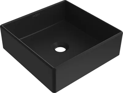 Image de Goya lavabo pour comptoir 35x35 cm, noir mat (22183585)