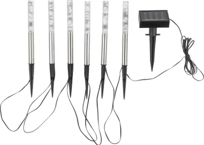 Produktbild von HI Solar-LED-Leuchten mit Blasen-Design 6 Stk.