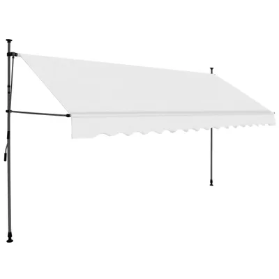 Immagine prodotto di vidaXL Tenda da sole retrattile a comando manuale con LED 350 cm crema