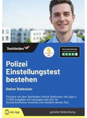 Immagine prodotto di Polizei Einstellungstest bestehen: Online Testtrainer