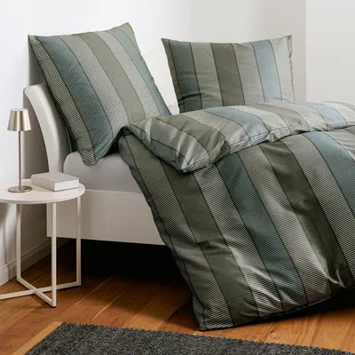 Produktbild von Janine Mako-Satin Bettwäsche moments 98136 155x200 cm + 80x80 cm sand-salbei