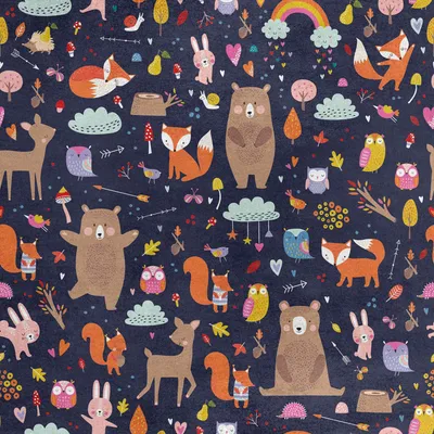 Image de Royal Velvet Tissu Polyester A coudre - Motif animaux sauvages