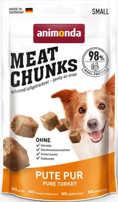 Produktbild von ANIMONDA Meat Chunks Turkey - leckerli für hunde - 60g