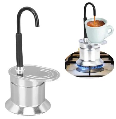 Moka-Kanne 1 Tasse 50 ml Aluminium, Herdkocher, silber