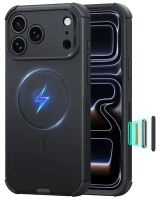 Obrázok produktu pre ESR CYBER TOUGH, ochranný kryt MagSafe na zadnú časť pre iPhone 17 Pro / 18 Pro, čierna farba