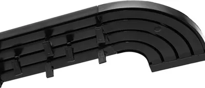 Produktbild von 3- läufig 330 cm Gardinenstange Innenschiene Decke schwarz Schiene Vorhangschiene Gardinenschiene  Rundbogen Klemmen mit Rollen