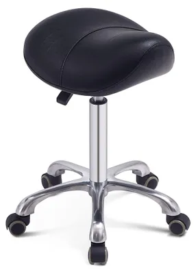 Imagen del producto de Silla de masaje ajustable en altura, con ruedas, hidráulica, para salones de belleza