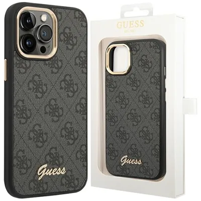 Produktbild von Guess Guhcp14Xhg4Shk Iphone 14 Pro Max 6,7 Czarny/Schwarz Hartes Etui 4G Vintage Gold Logo