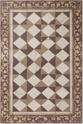 Produktbild von Elegante Designs im alten Stil – Vinylteppich – 60x90 cm – Indoor Teppich – Flur – Pflegeleicht – Modern