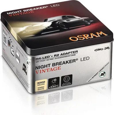 Produktbild von OSRAM H4 NightBreaker LED Vintage 2er Set 12V
