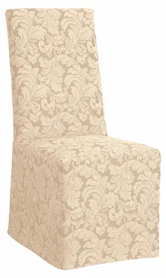 Obrázok produktu pre Surefit Scroll Box, vankúš na stoličku do jedálne, veľkosť "Full", farba: Champagne