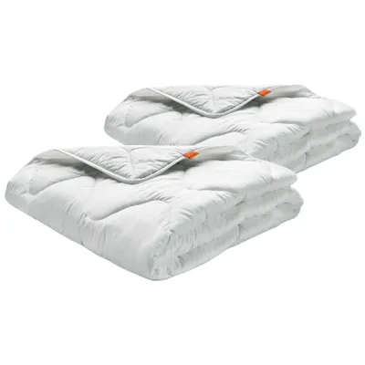 Produktbild von Bettdecke 135 x 200 cm, 2er Set, Ganzjahresdecke, 100% Mikrofaser, Allergiker geeignet, sleepling Basic 100