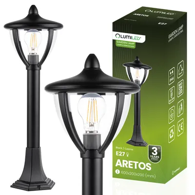 Immagine prodotto di Palo da giardino per esterni E27 Lanterna LED ARETOS 60cm LUMINATA