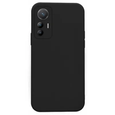 Produktbild von Liquid Silikon Hülle Für Smartphones - Farbe: Schwarz - Modellkompatibilität: Für Xiaomi 12 Lite