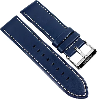 Produktbild von Festina Uhrenarmband Leder 25mm dunkelblau F16259/3, F16393, F16673