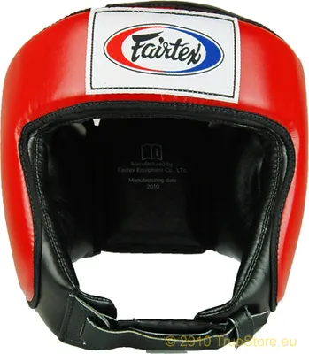 Zdjęcie produktu dla Ochraniacz głowy Fairtex do Muay Thai i kickboxingu HG9, czerwony/czarny, rozmiar M