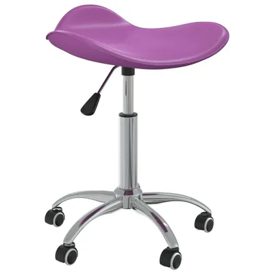 Produktbild von vidaXL Friseur Rollhocker Lila Kunstleder