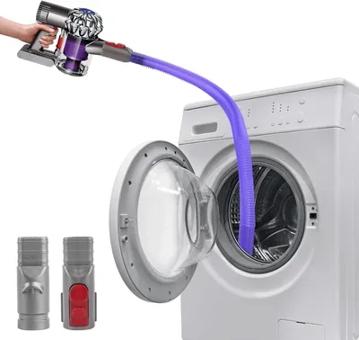 Flexibler Flusenreiniger für Dyson-Staubsauger, 85 cm, lila