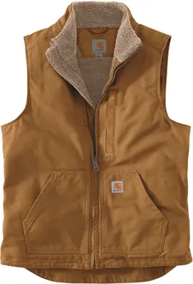 Produktbild von Carhartt Mock Neck Winterweste mit Webpelzfutter , Farbe:carharttbraun, Größe:M