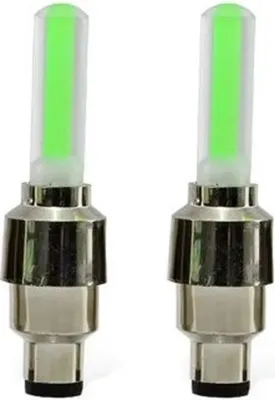Image de Éclairages pour rayons - Éclairages pour roues - Éclairage LED pour rayons - Lampe pour vélo - Vélo pour enfants - Lot de 2 - Vert