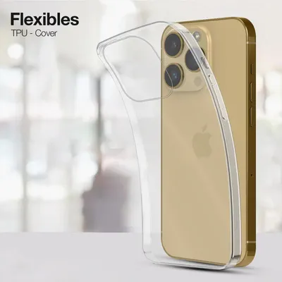 Produktbild von Slim Cover für Apple iPhone 15 Pro Max Hülle Transparent Flexibel Elastisch Backcover Schutzhülle Handyhülle