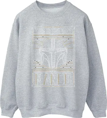 Obrázok produktu pre Star Wars - Pánska mikina "The Mandalorian The Way" BI46680 (XL) (sivá)