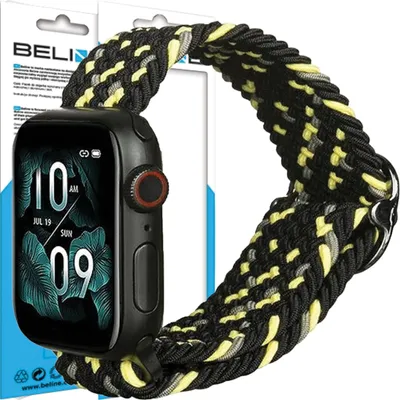 Produktbild von Beline Textilarmband für die Apple Watch in Schwarz