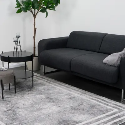 Produktbild von CONSILIO CONCEPT 160 x 230 Teppich kurzflor Wohnzimmerteppich moderne Farben modisch abstrakt Grau weich