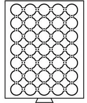 Image de Boîte de rangement pour capsules, modèle 35 compartiments, compatible avec les capsules CAPS 29, couleur gris anthracite