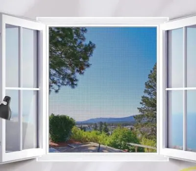 Obrázok produktu pre Sieťka proti hmyzu, 150 x 180 cm, sklolaminátová sieť, samolepiaca, pre okná