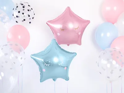 Immagine prodotto di Palloncino in foil stella 40cm azzurro