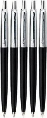 Produktbild von Parker Jotter Kugelschreiber, Schwarz, 5 Stück