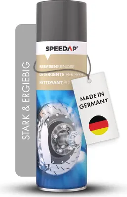 Produktbild von SPEEDAP Bremsenreiniger | Entfernt Öl, Fett, Silikon & Schmutz | Hochdruckspray für Bremsscheiben & Metallteile | Rückstandsfrei & schnell ablüftend |  Germany