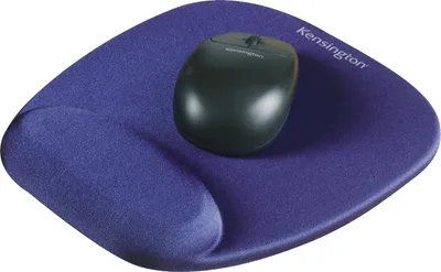 Produktbild von Mauspad mit Handgelenkauflage blau Packung mit 4 Stück