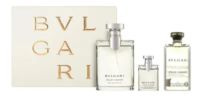 Produktbild von Bvlgari Pour Homme Eau de Parfum Set 100 ml + 5 ml + 75 ml Duschgel
