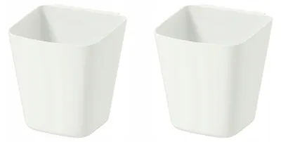Produktbild von IKEA SUNNERSTA Küchenbehälter Weiß 2 Stück 12x11cm